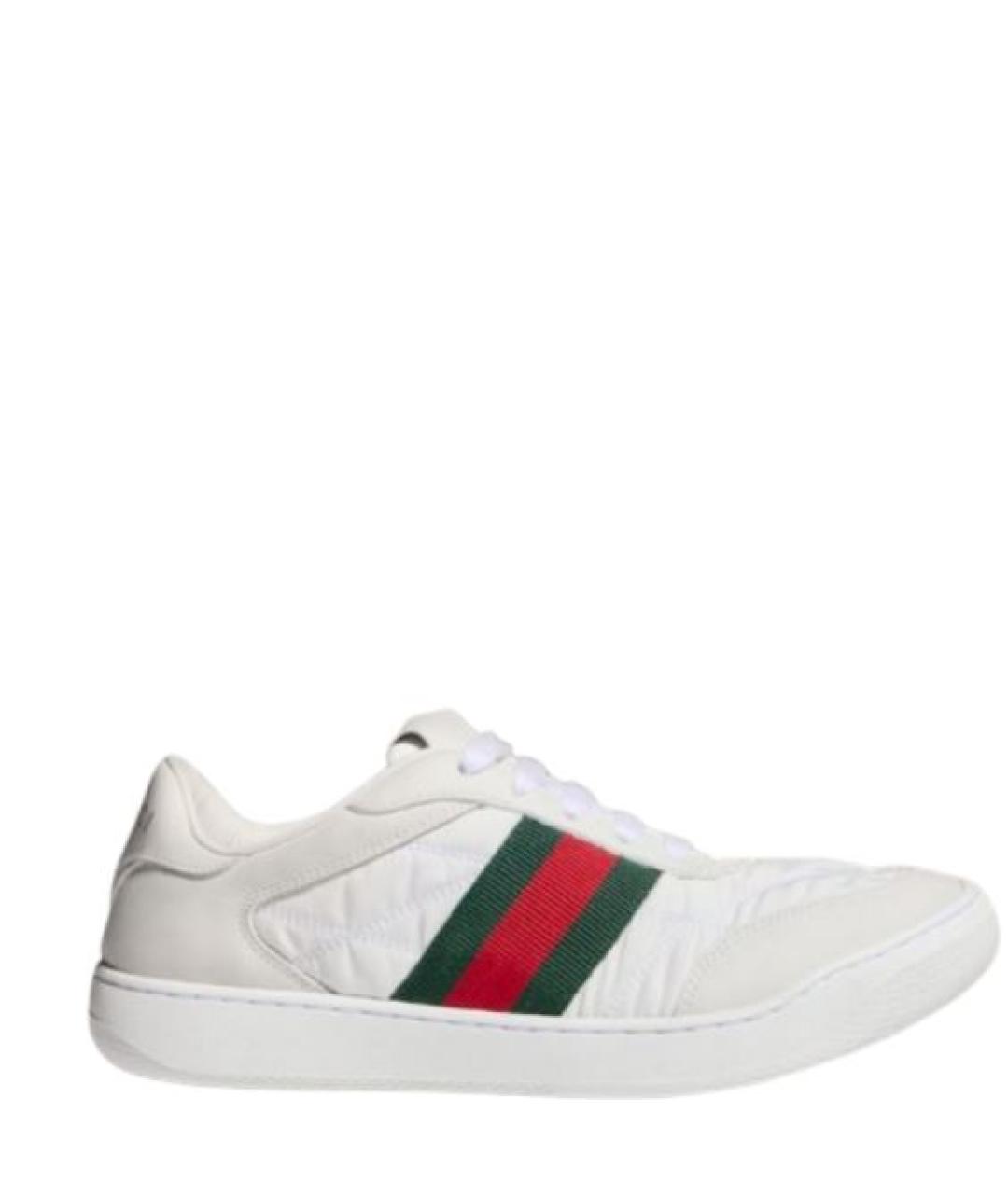 GUCCI Белые синтетические кеды, фото 1