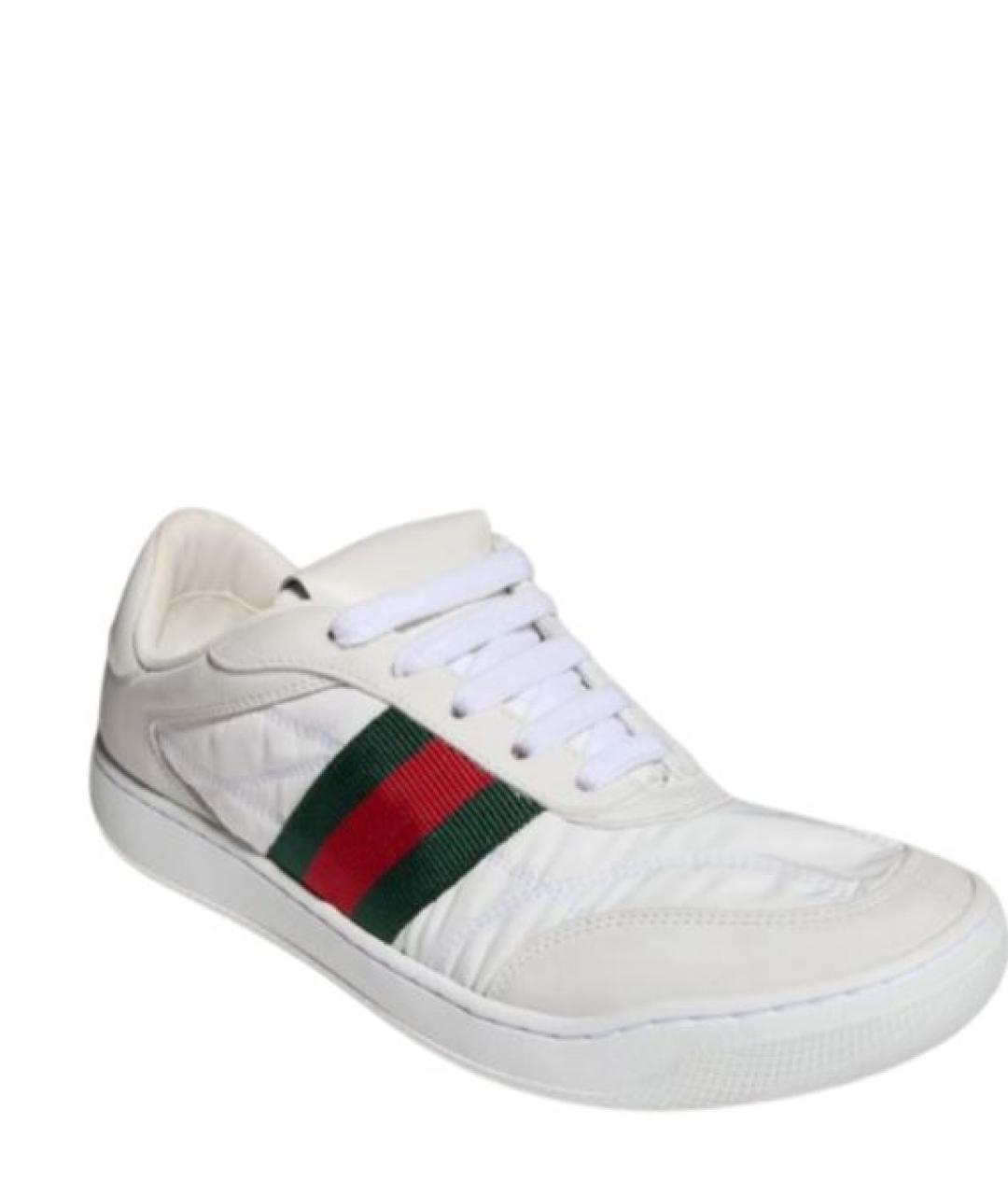 GUCCI Белые синтетические кеды, фото 2