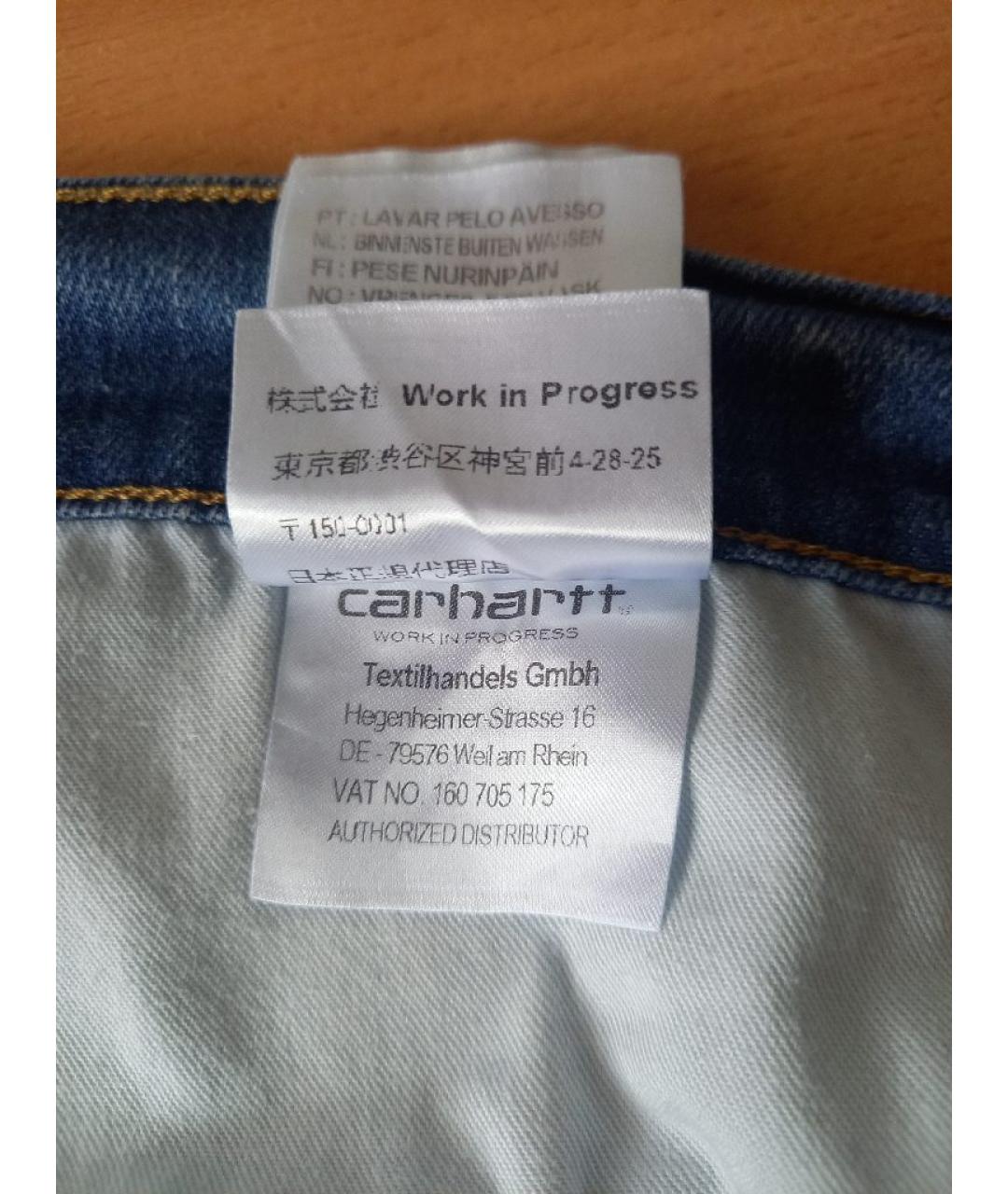 CARHARTT WIP Синие деним шорты, фото 9