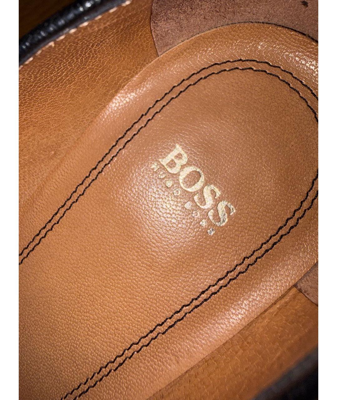 HUGO BOSS Черные кожаные туфли, фото 4