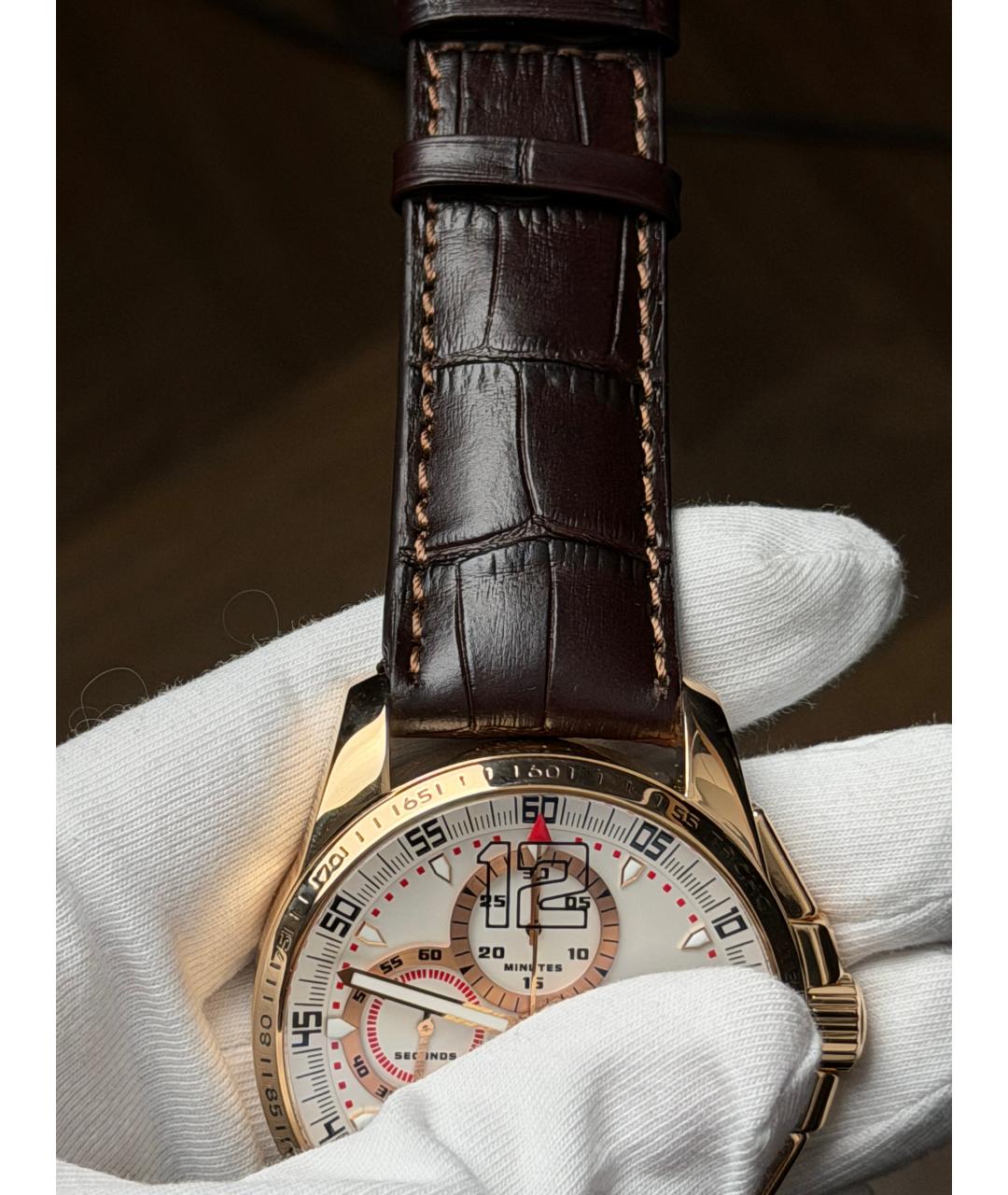 CHOPARD Белые часы из розового золота, фото 6