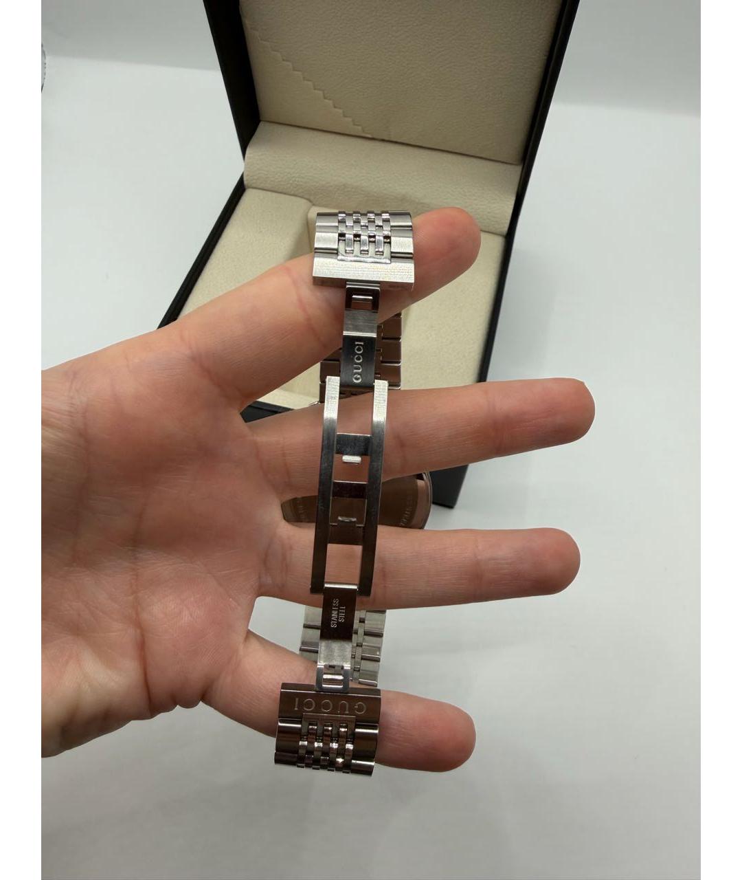 GUCCI Серебряные стальные часы, фото 2