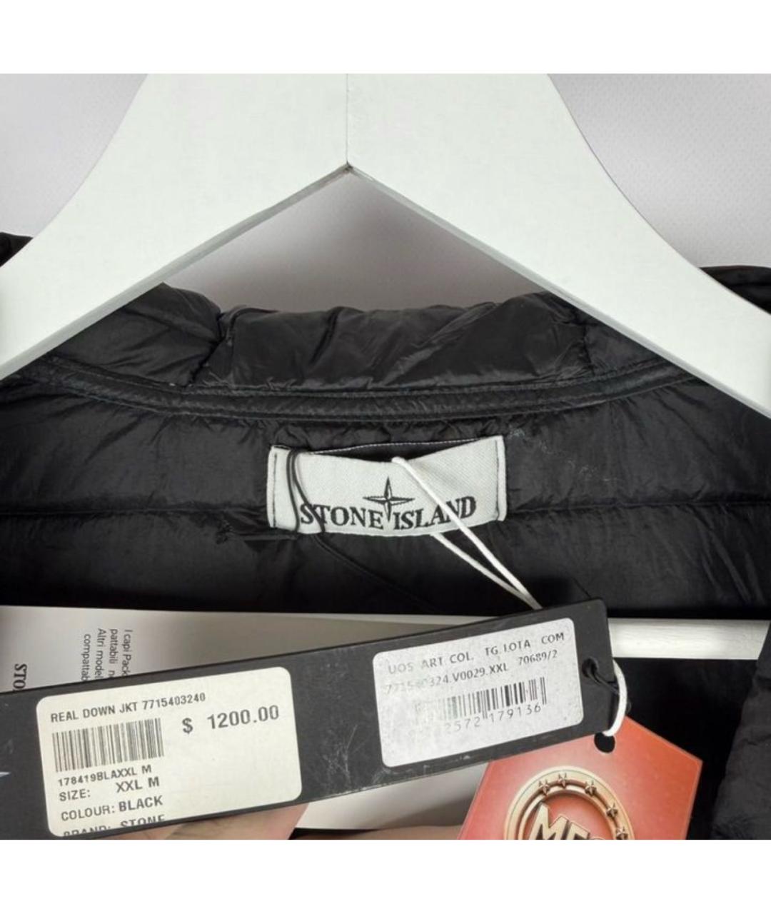 STONE ISLAND Черная куртка, фото 8