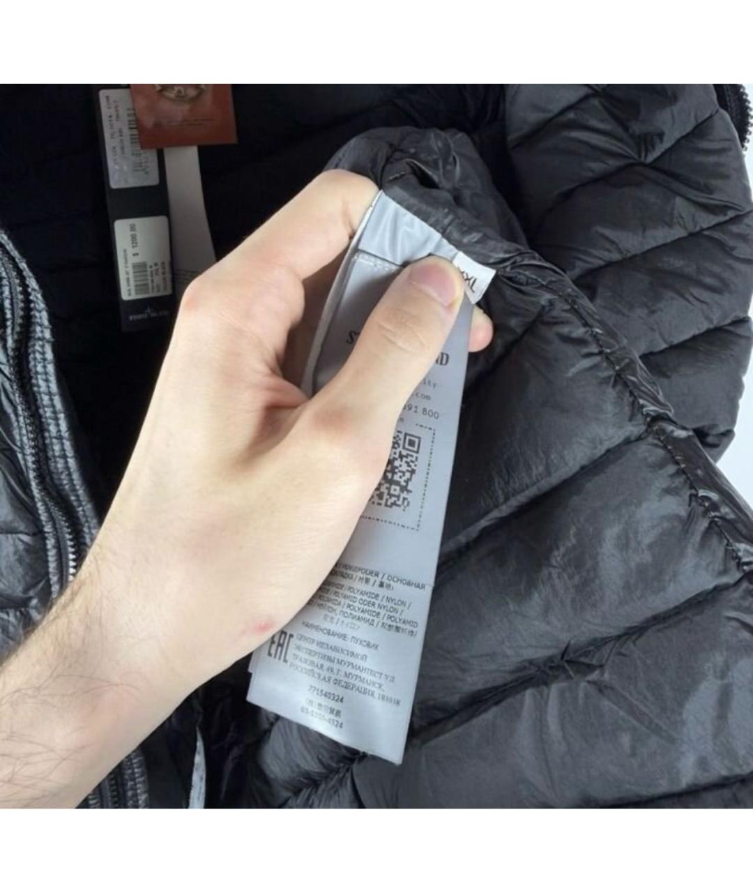 STONE ISLAND Черная куртка, фото 6