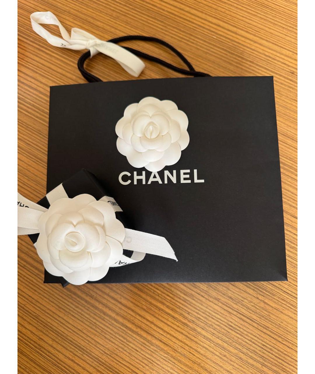 CHANEL Черные металлические серьги, фото 7