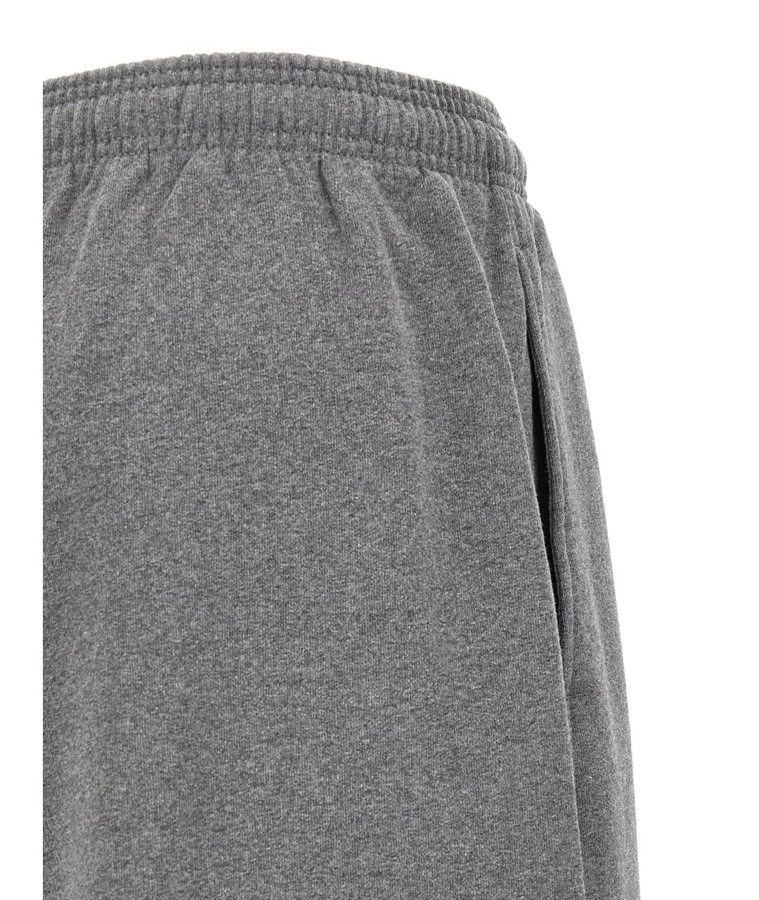 ALEXANDER WANG Серые хлопковые спортивные брюки и шорты, фото 4