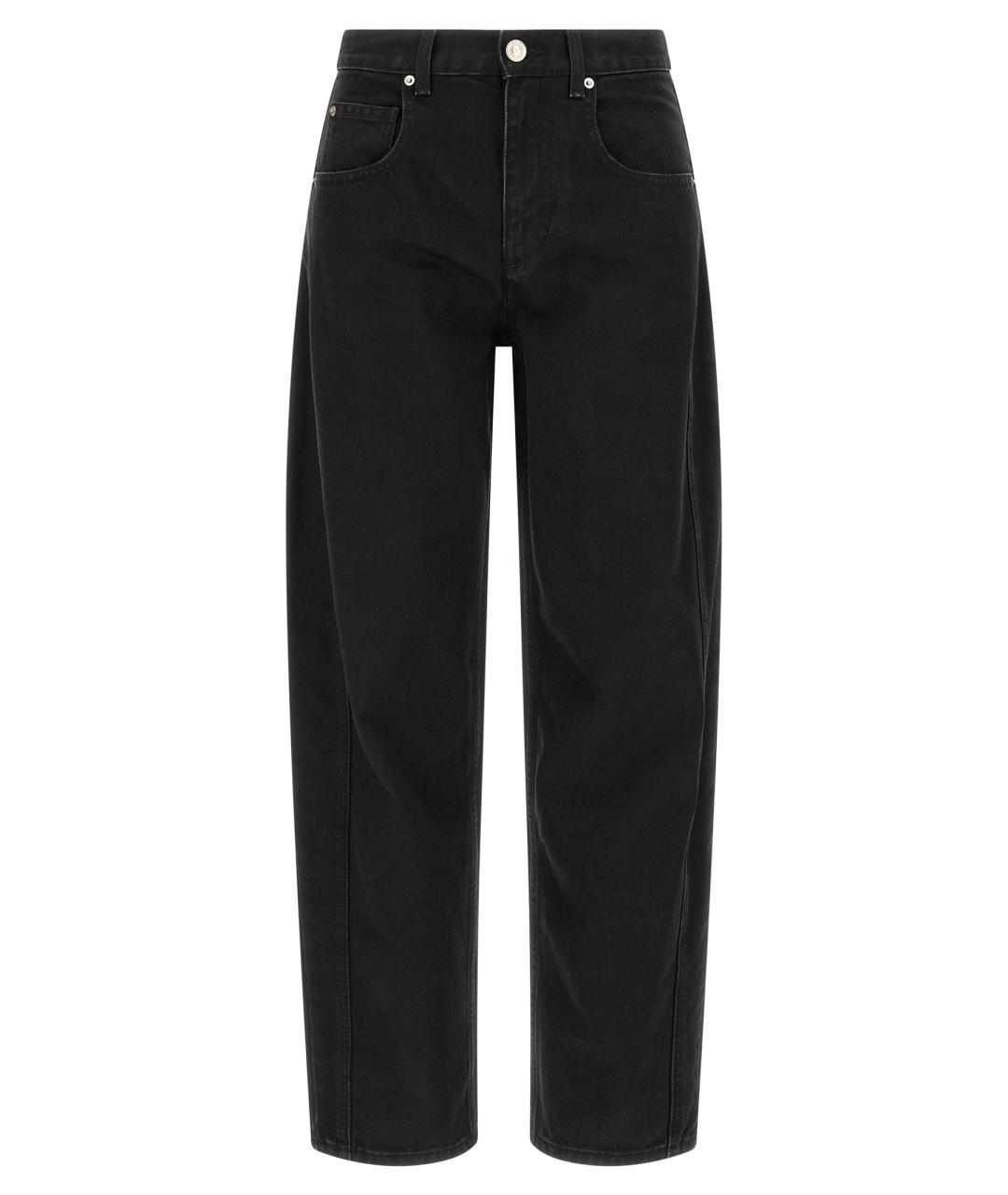 ISABEL MARANT ETOILE Черные хлопковые прямые джинсы, фото 1