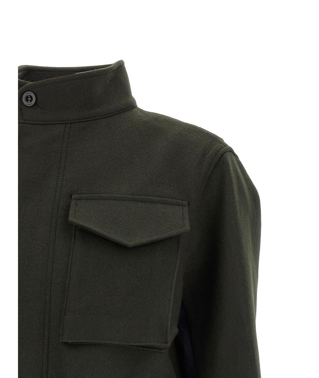 SACAI Зеленая шерстяная куртка, фото 6