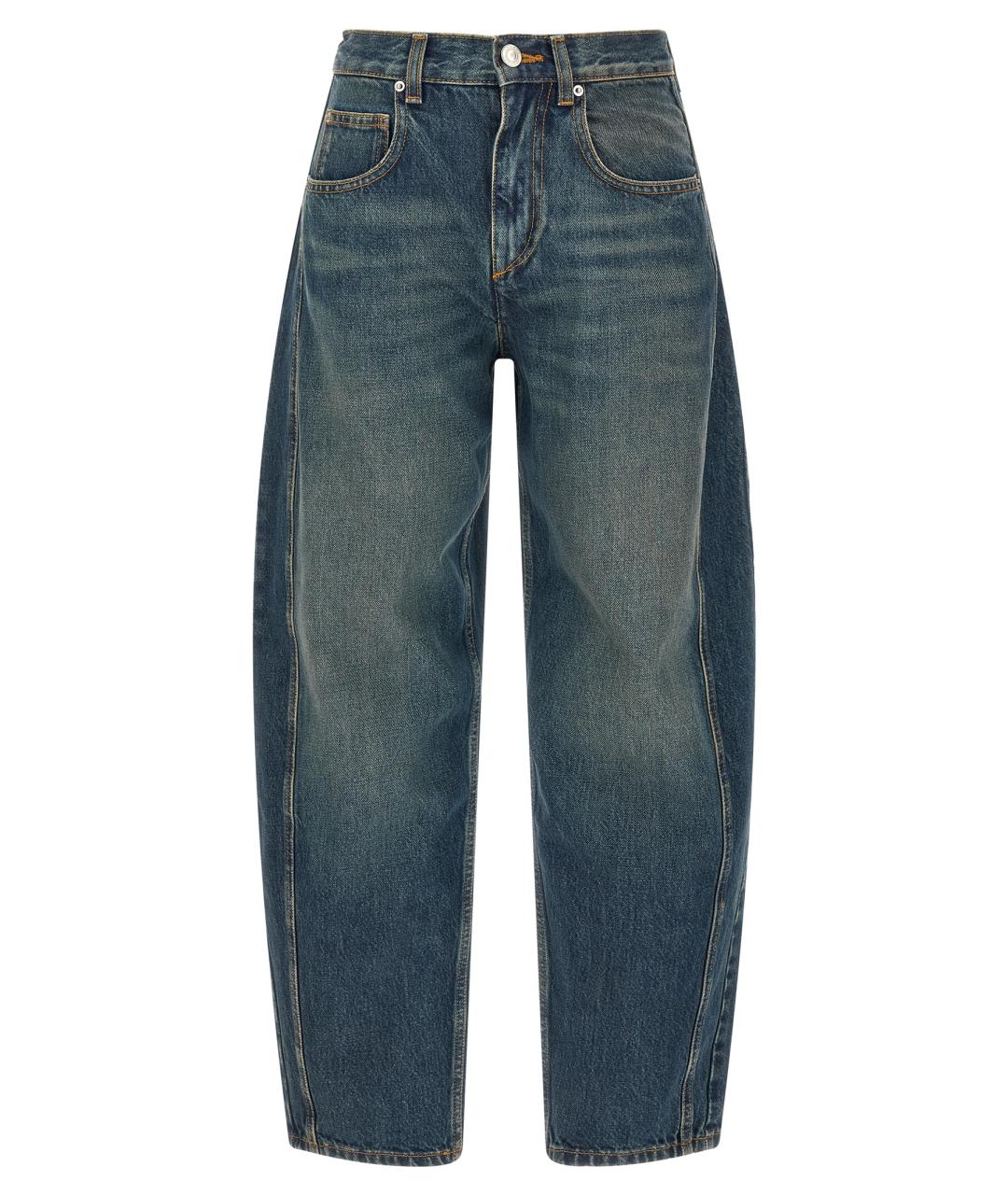 ISABEL MARANT ETOILE Синие хлопковые прямые джинсы, фото 1