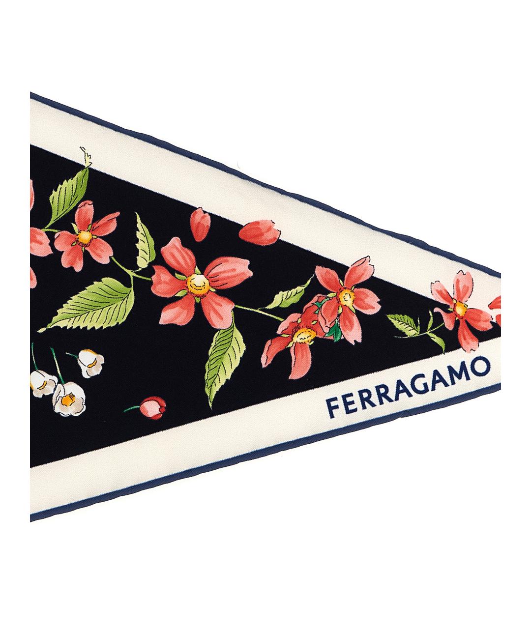 FERRAGAMO Мульти шелковый платок, фото 3