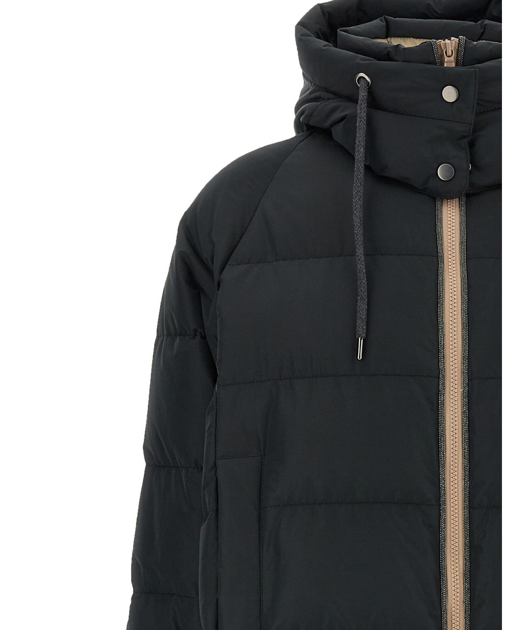 BRUNELLO CUCINELLI Черный пуховик, фото 3