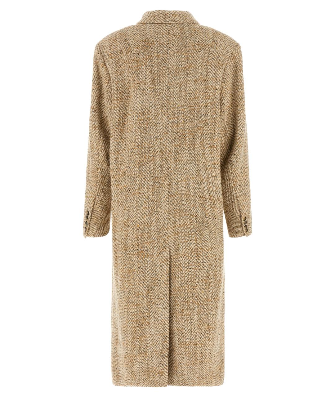 ISABEL MARANT ETOILE Бежевое шерстяное пальто, фото 2
