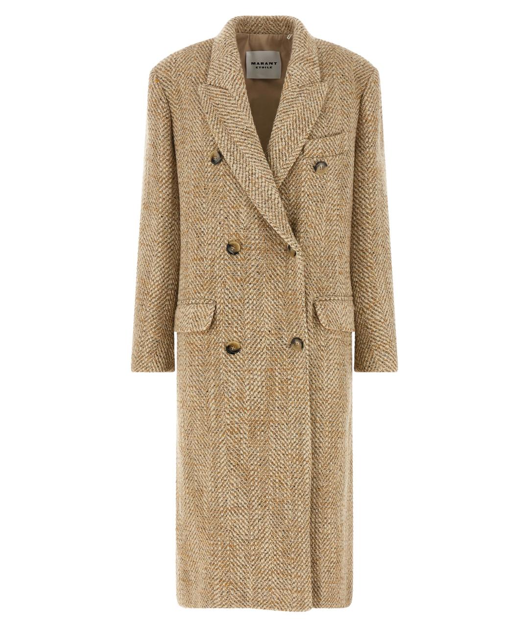 ISABEL MARANT ETOILE Бежевое шерстяное пальто, фото 1