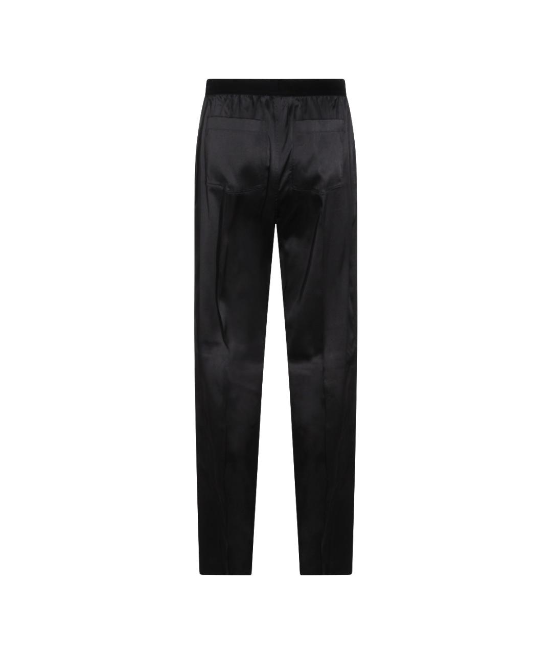 TOM FORD Черные шелковые прямые брюки, фото 2