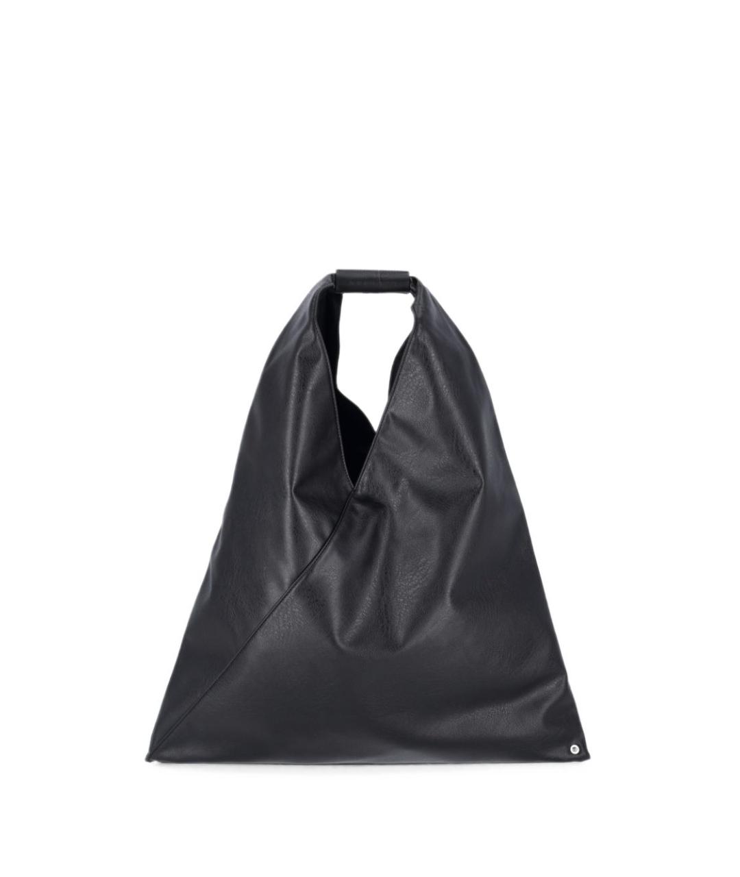 MM6 MAISON MARGIELA Черная сумка тоут из искусственной кожи, фото 1