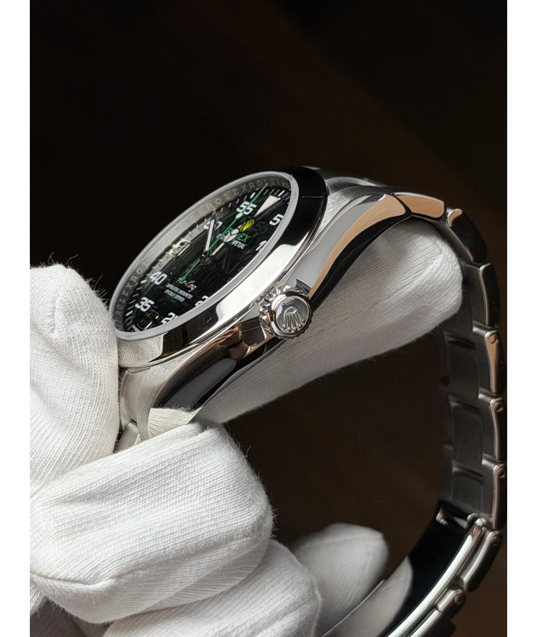 ROLEX Черные часы, фото 4