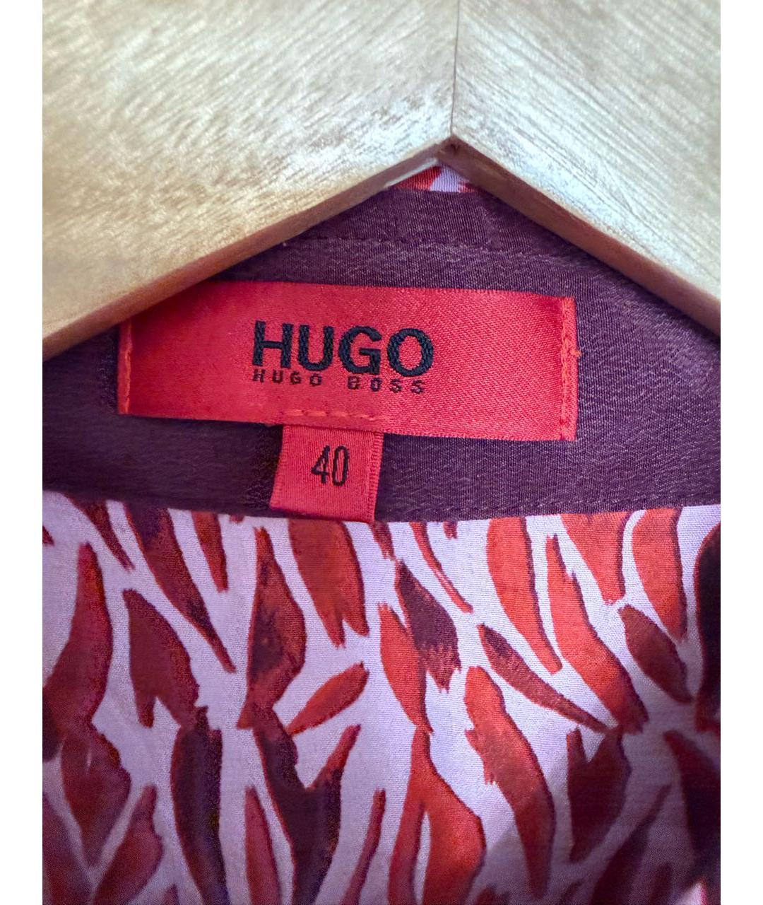 HUGO BOSS Красная шелковая рубашка, фото 3