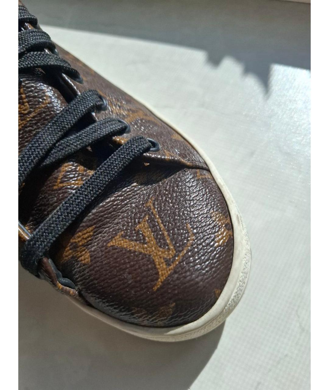 LOUIS VUITTON Коричневые кеды, фото 8