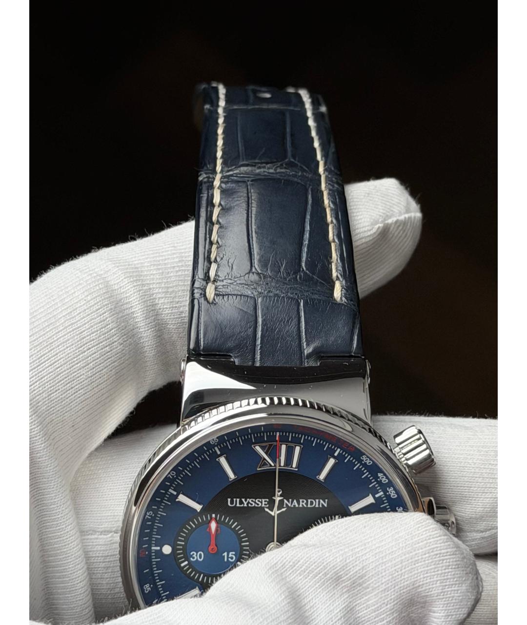 Ulysse Nardin Темно-синие часы, фото 6