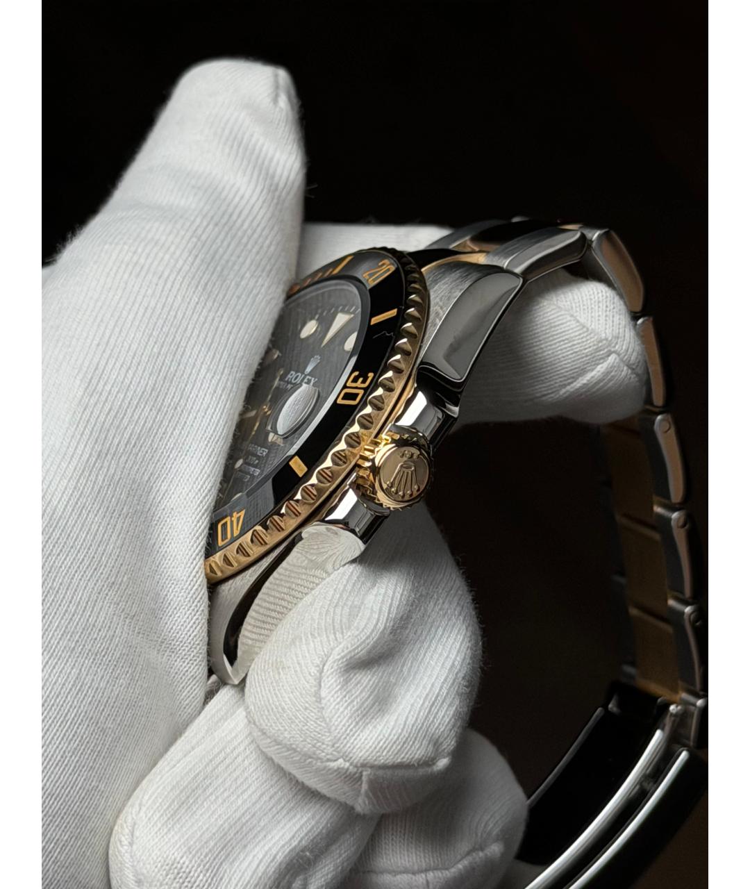 ROLEX Черные часы, фото 3