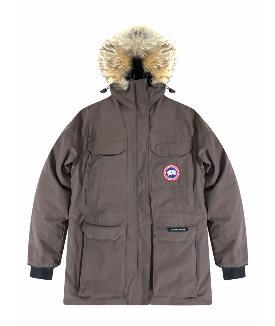 CANADA GOOSE Коричневая полиамидовая парка, фото 1