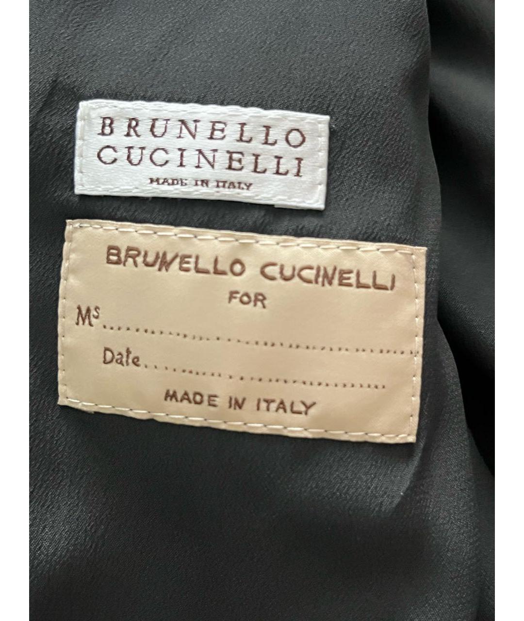 BRUNELLO CUCINELLI Серый шерстяной жакет/пиджак, фото 4