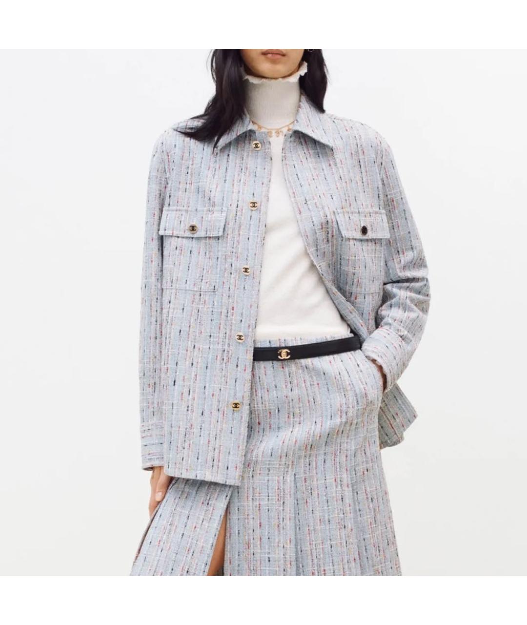 CHANEL Серая хлопковая рубашка, фото 4