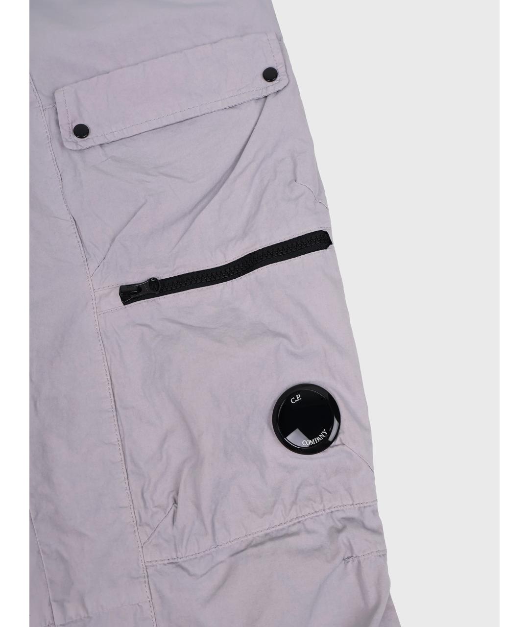CP COMPANY Серые хлопковые повседневные брюки, фото 3