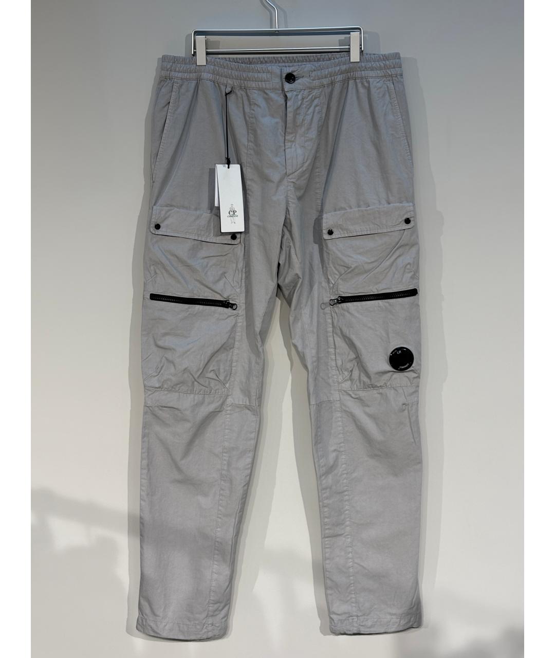 CP COMPANY Серые хлопковые повседневные брюки, фото 6