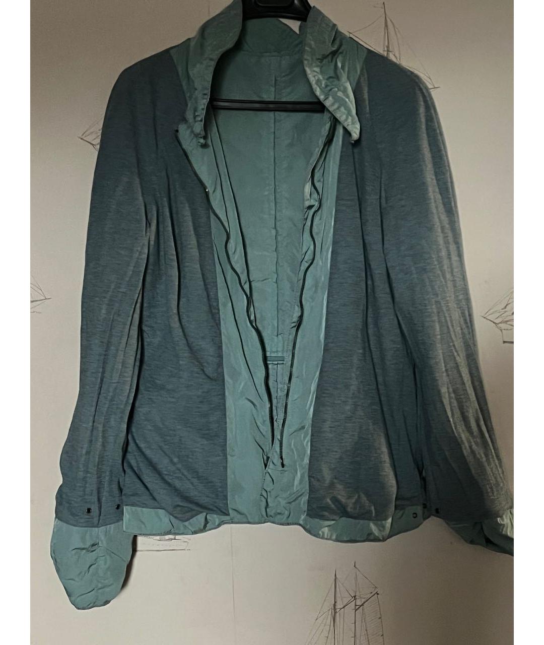 ERMANNO SCERVINO Бирюзовая полиамидовая куртка, фото 3