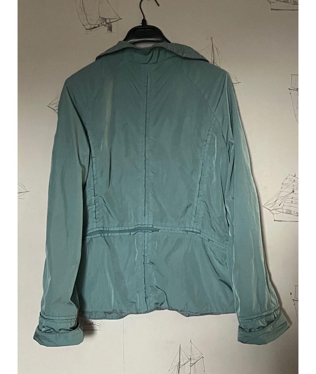 ERMANNO SCERVINO Бирюзовая полиамидовая куртка, фото 2
