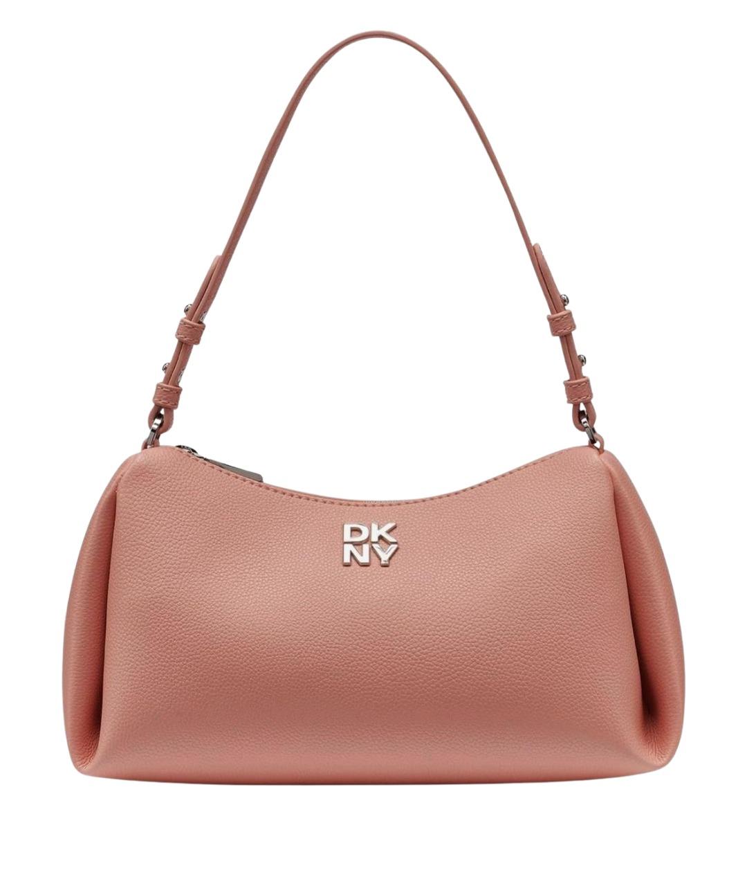 DKNY Розовая сумка с короткими ручками из искусственной кожи, фото 1