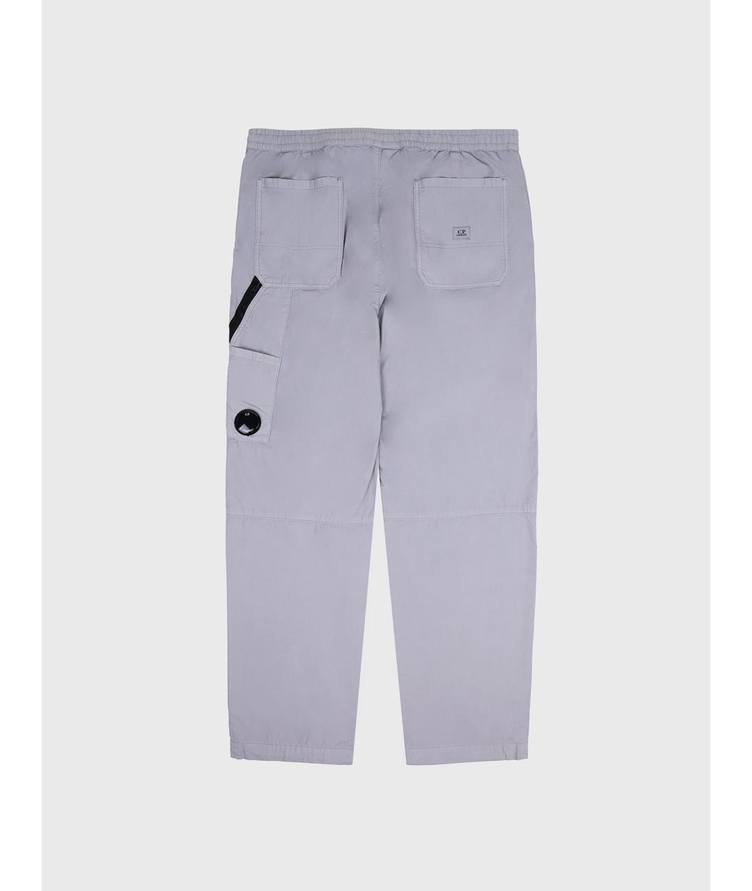 CP COMPANY Серые хлопковые повседневные брюки, фото 5