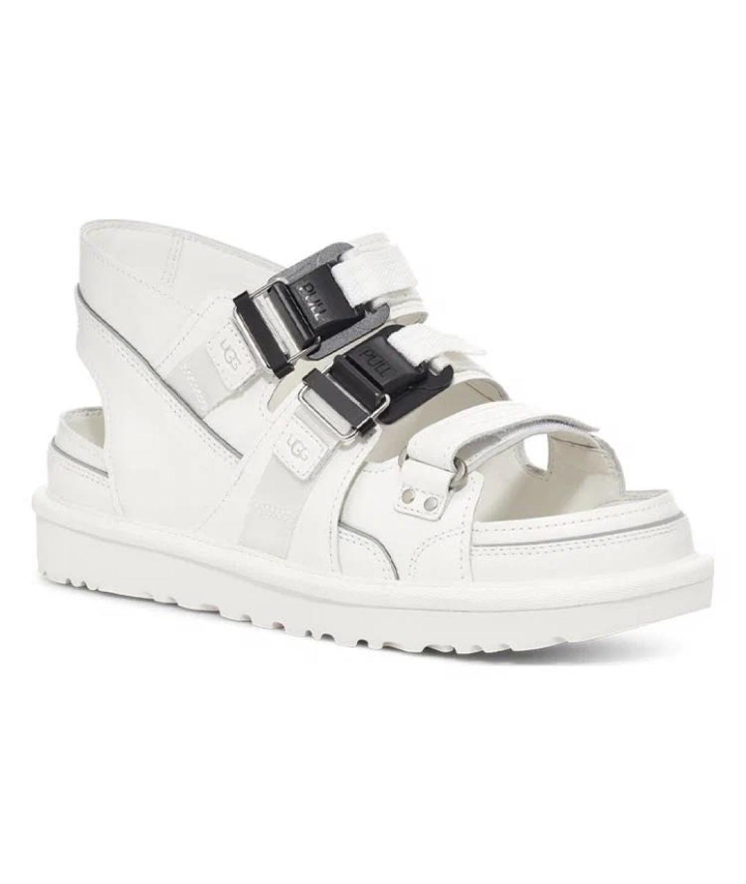 UGG Белые кожаные полусапоги, фото 8