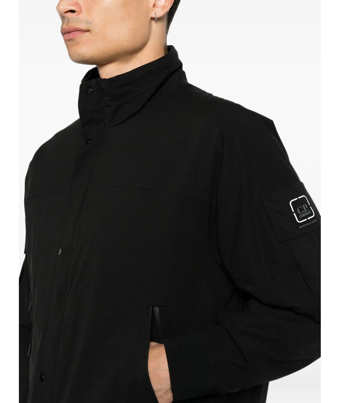 CP COMPANY Черная полиэстеровая куртка, фото 3
