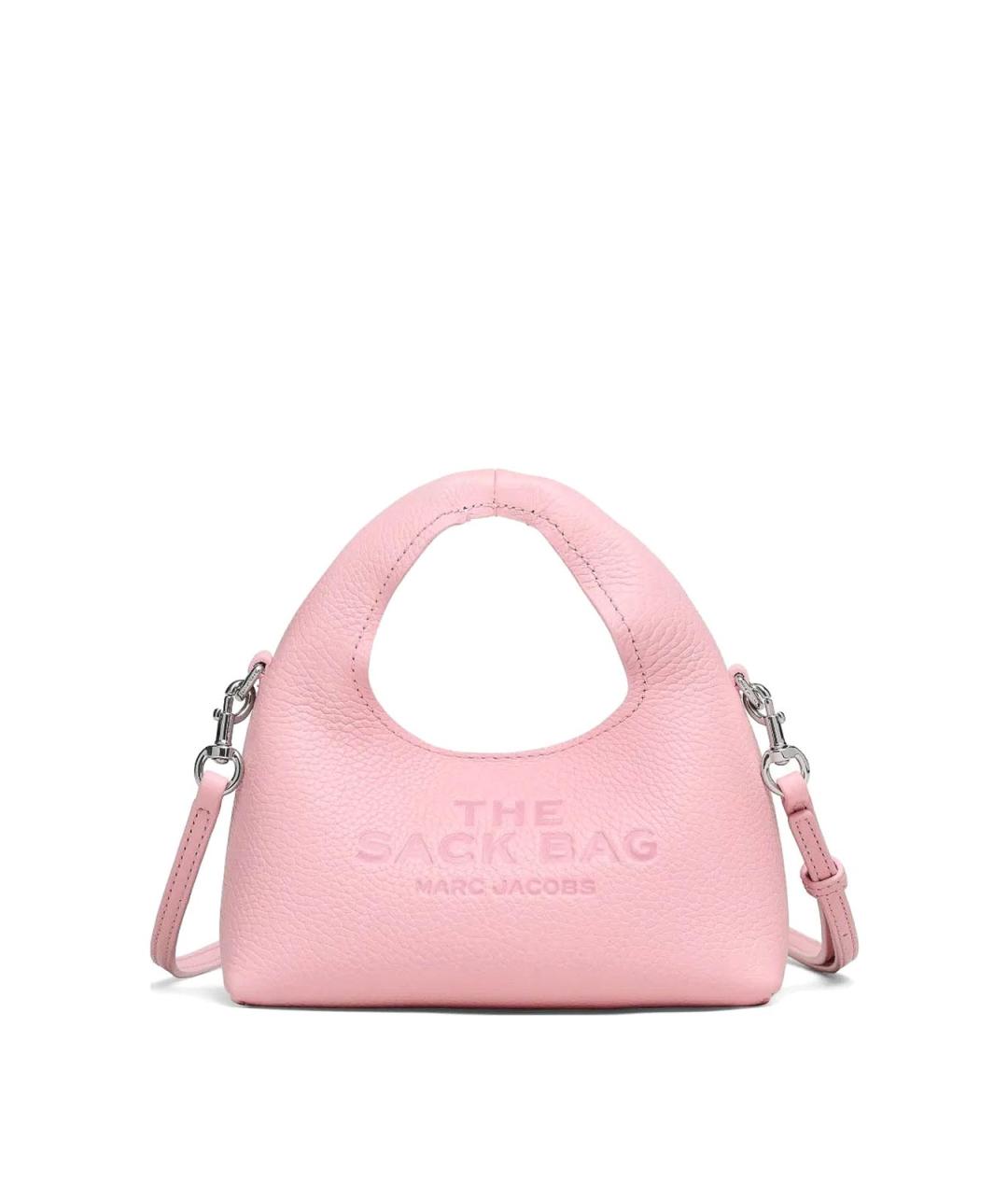 MARC JACOBS Розовая кожаная сумка с короткими ручками, фото 1