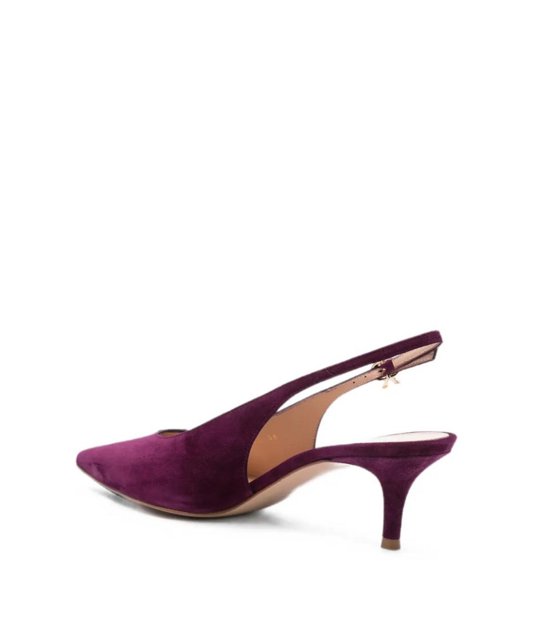 GIANVITO ROSSI Фиолетовые замшевые туфли, фото 3