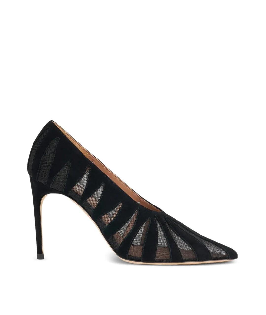 MALONE SOULIERS Черные замшевые туфли, фото 1