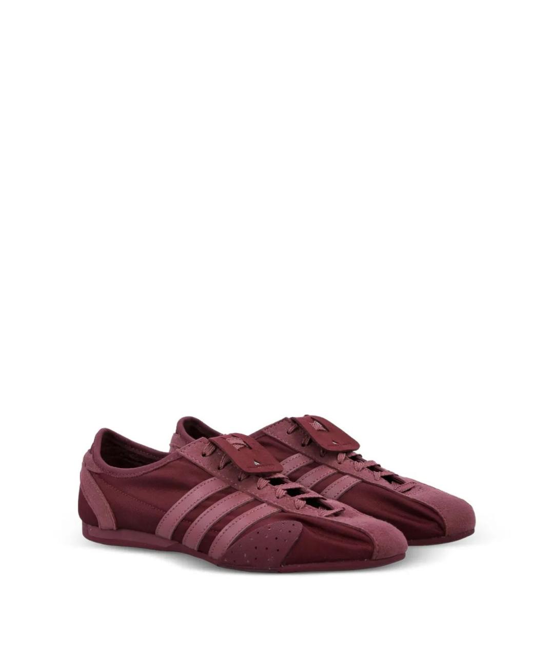 ADIDAS BY STELLA MCCARTNEY Бордовые текстильные кроссовки, фото 2