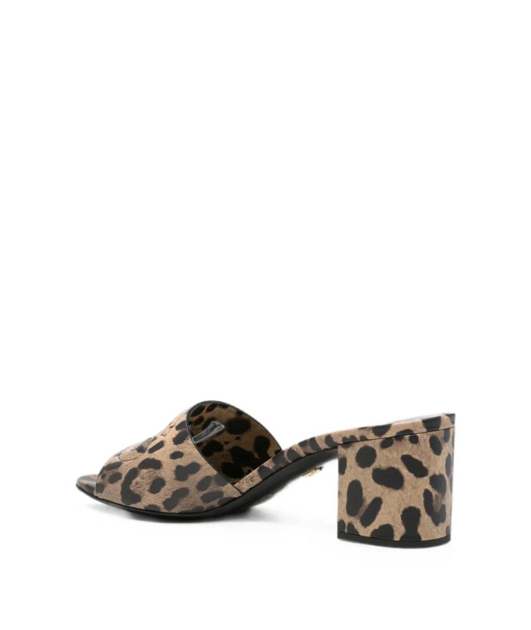 DOLCE&GABBANA Мульти кожаные мюли, фото 3