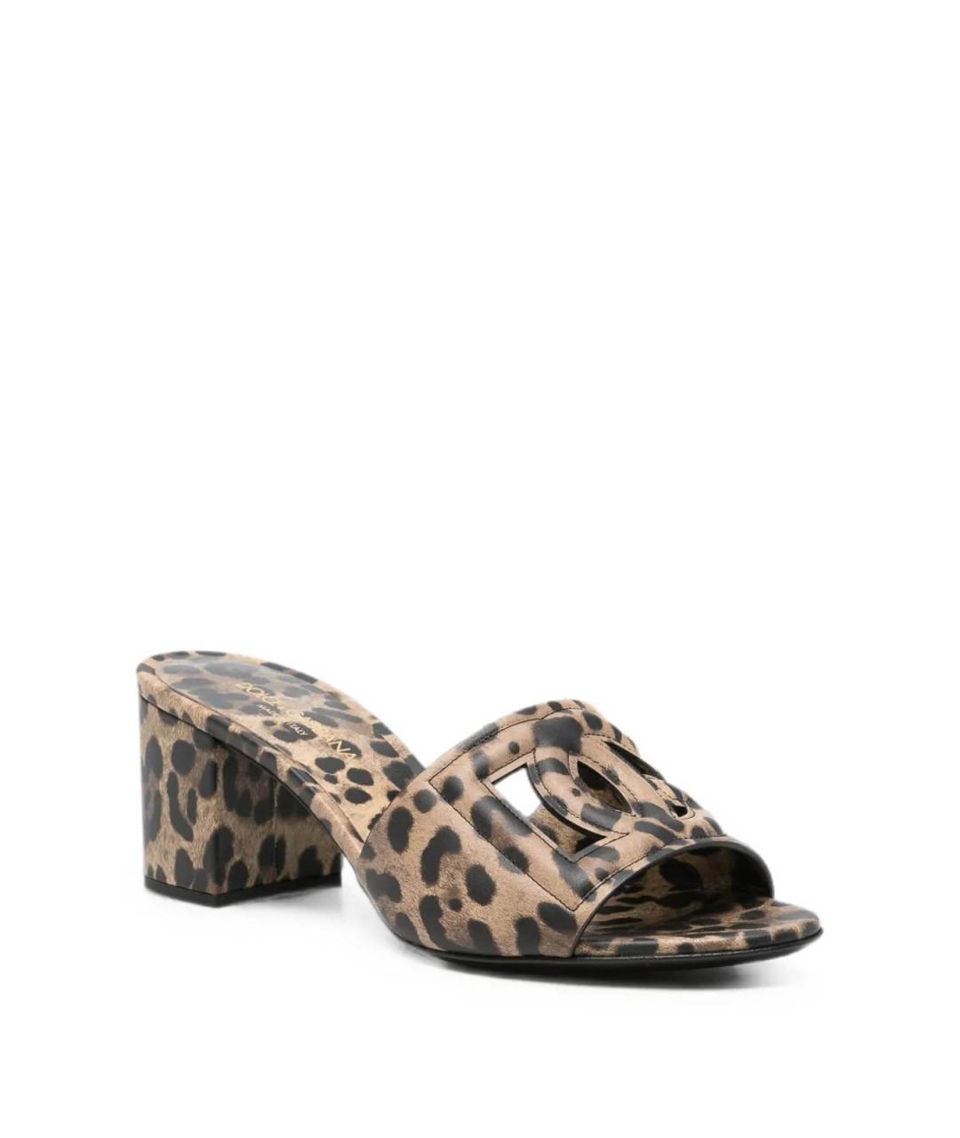 DOLCE&GABBANA Мульти кожаные мюли, фото 2