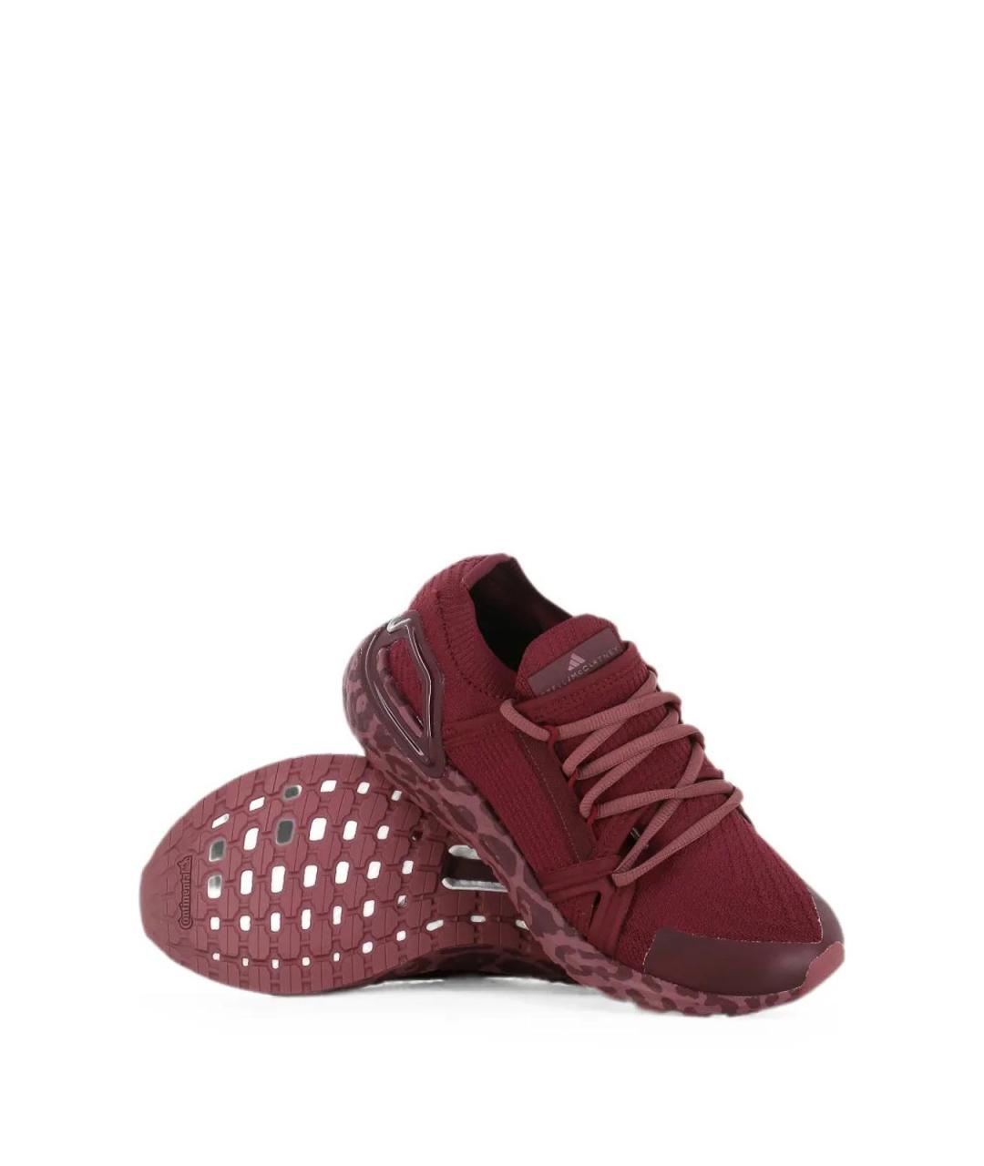 ADIDAS BY STELLA MCCARTNEY Бордовые текстильные кроссовки, фото 2