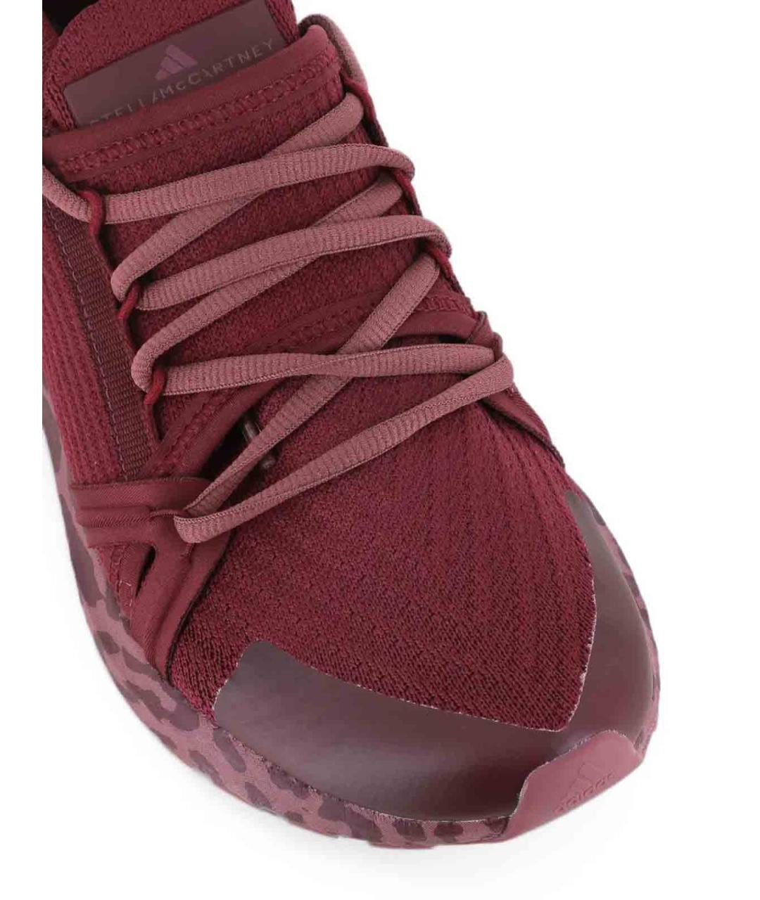 ADIDAS BY STELLA MCCARTNEY Бордовые текстильные кроссовки, фото 3