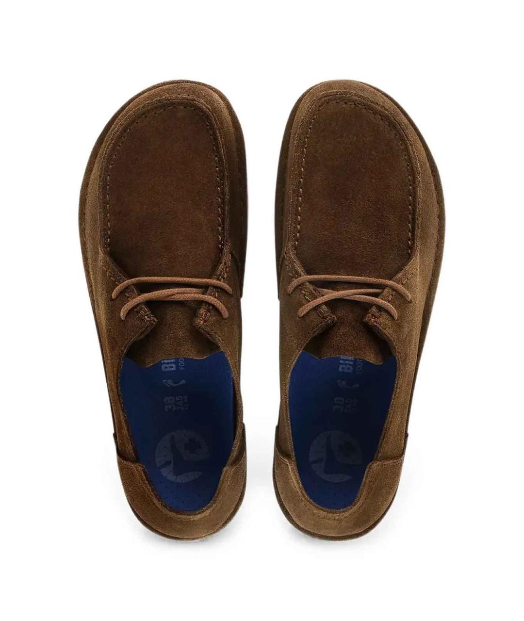 BIRKENSTOCK Коричневые замшевые ботинки, фото 2