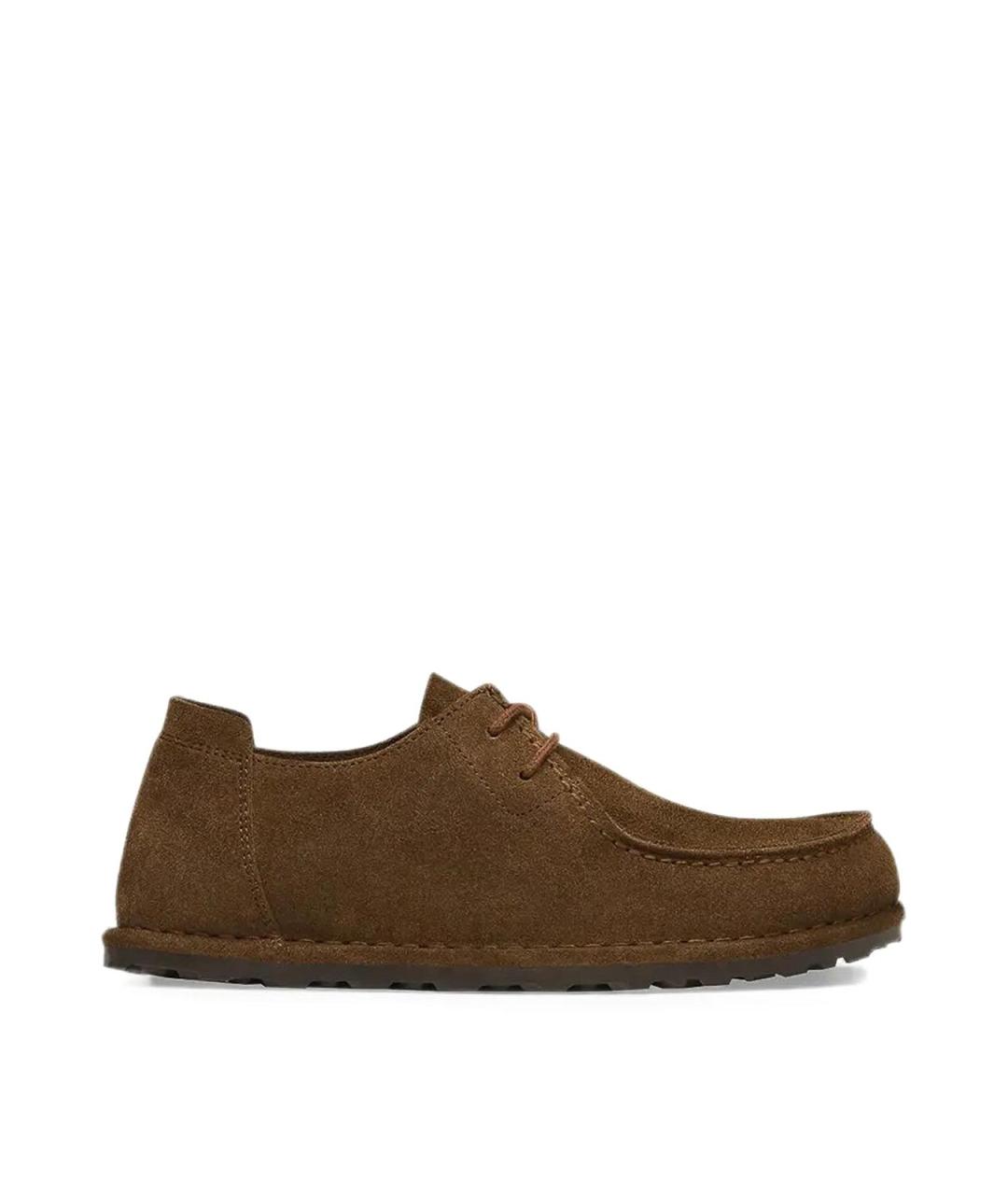BIRKENSTOCK Коричневые замшевые ботинки, фото 1