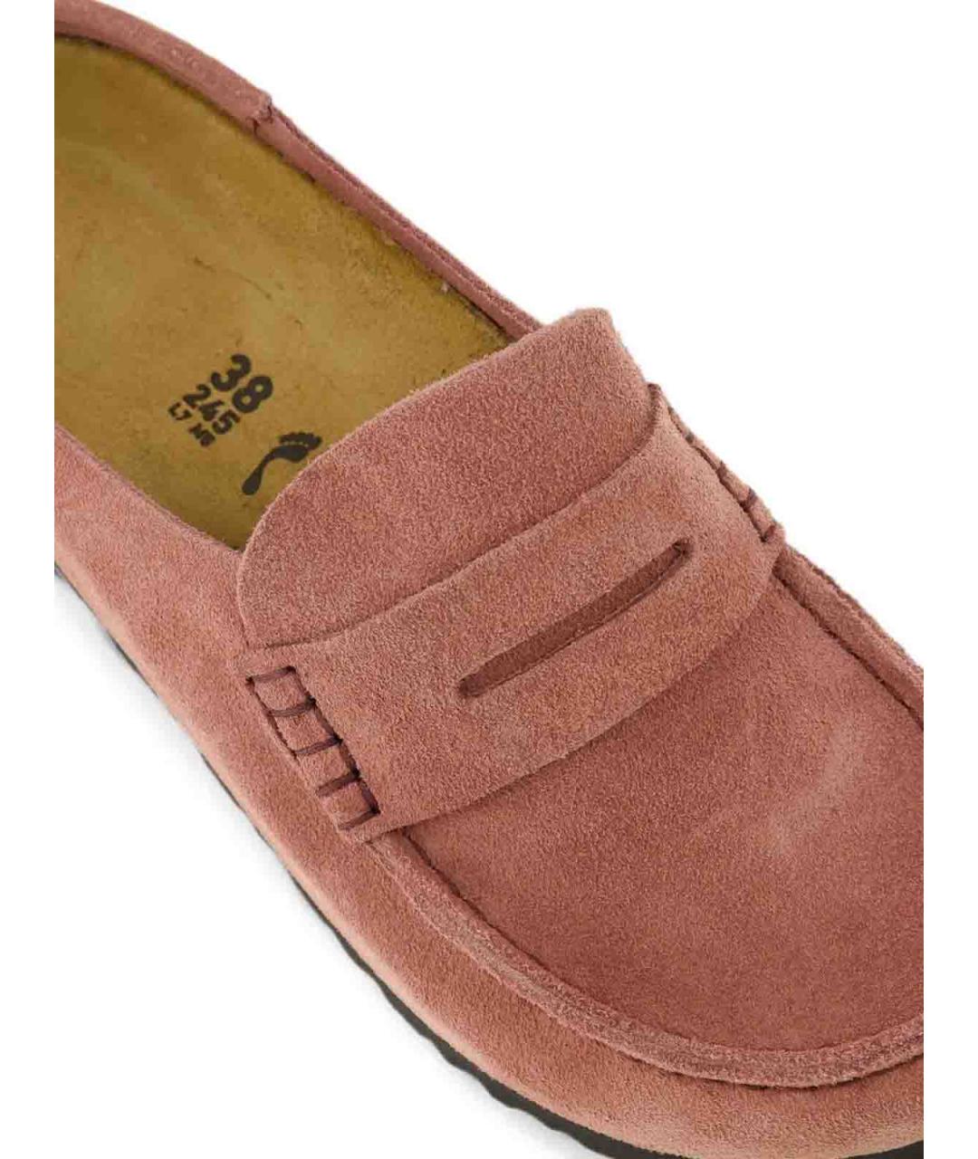 BIRKENSTOCK Розовые замшевые мюли, фото 4