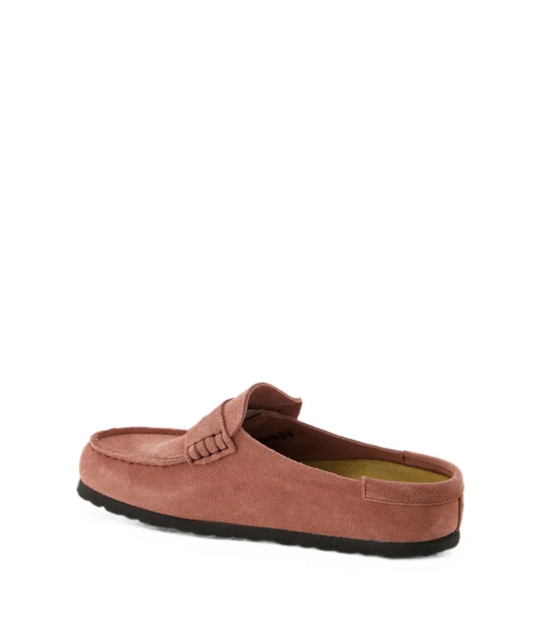 BIRKENSTOCK Розовые замшевые мюли, фото 3