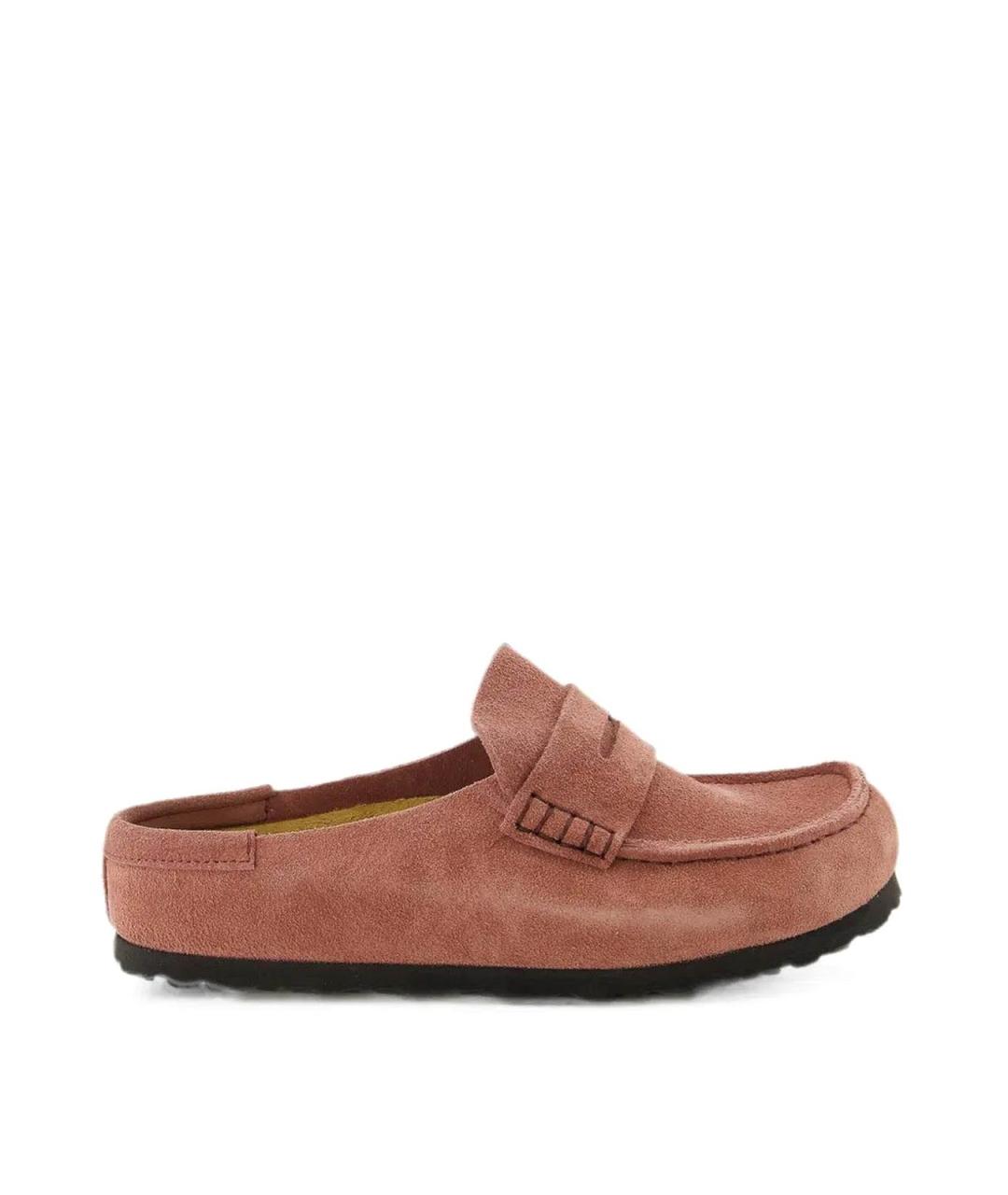 BIRKENSTOCK Розовые замшевые мюли, фото 1