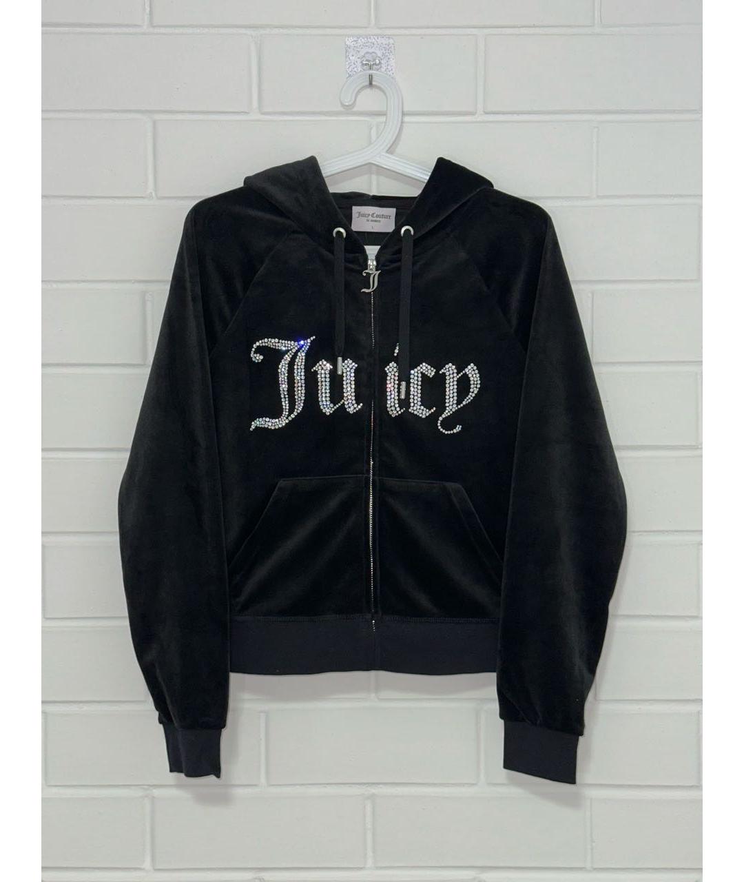 JUICY COUTURE Черный велюровый спортивные костюмы, фото 2