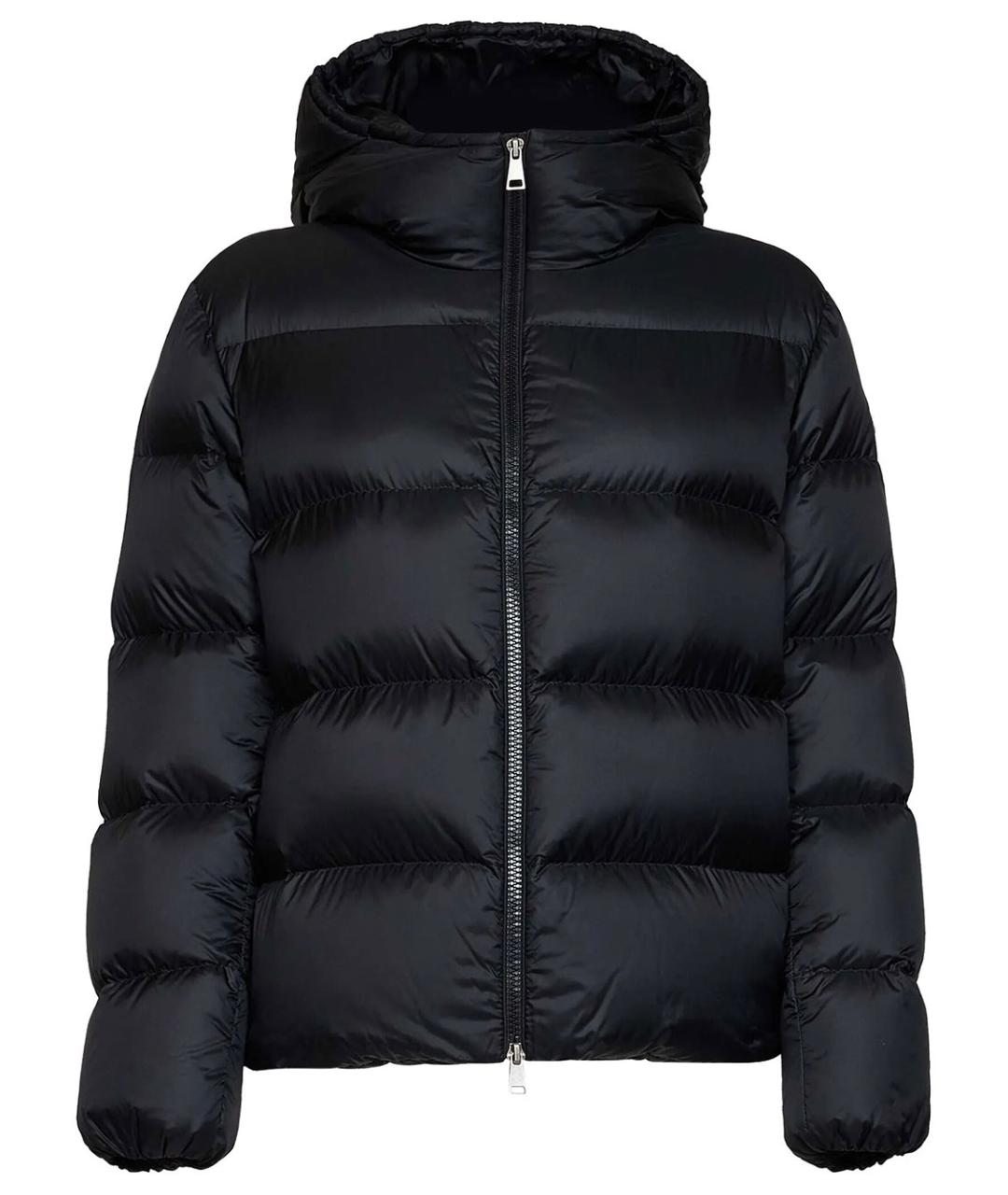 MONCLER Черный полиамидовый пуховик, фото 1